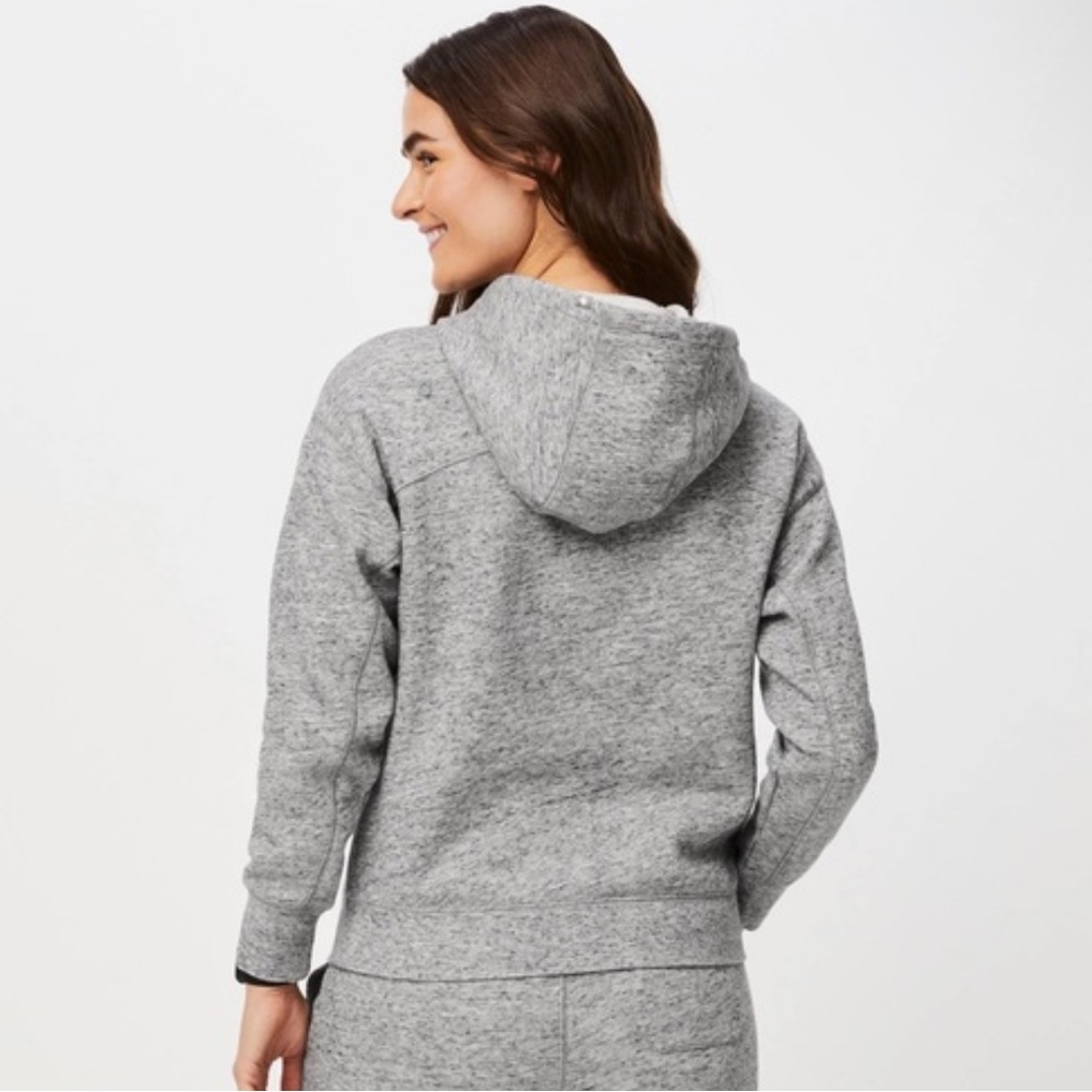 Figs Light Gray Zip-Up Hoodie - Picture 2 of 2